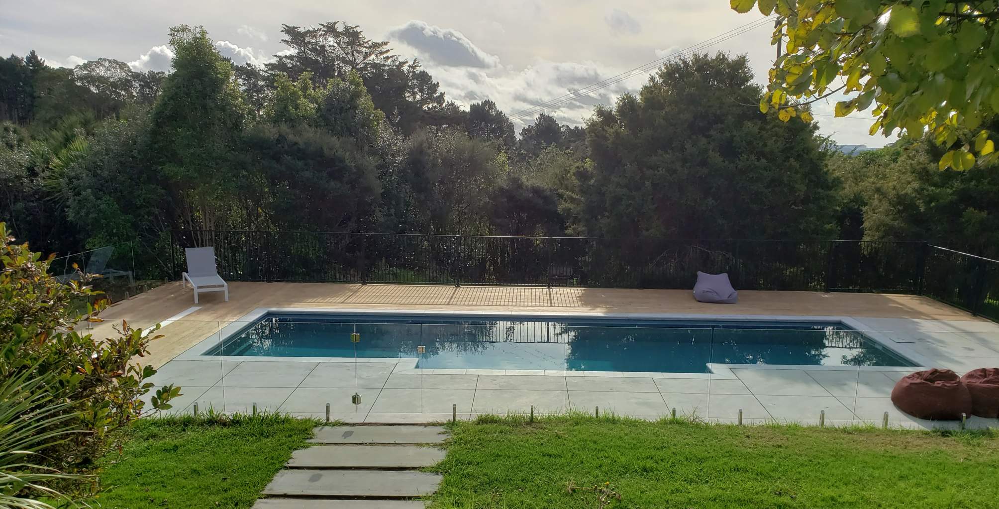 12 meter inground fibreglass swimming pool in auckland
