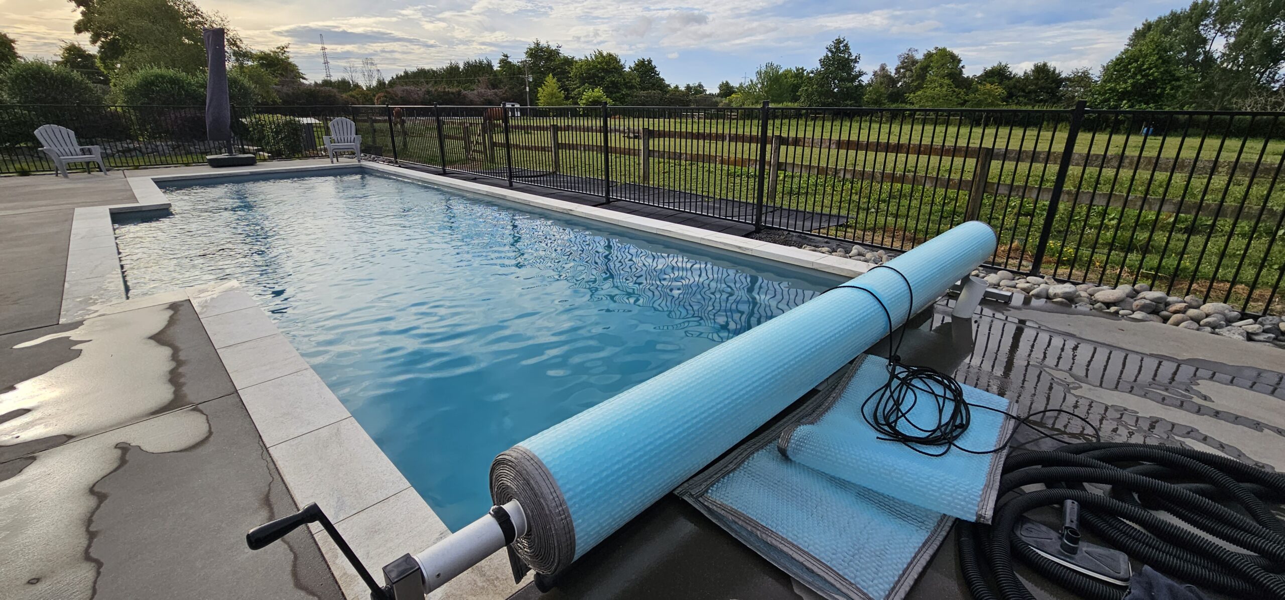 12 meter inground fibreglass swimming pool