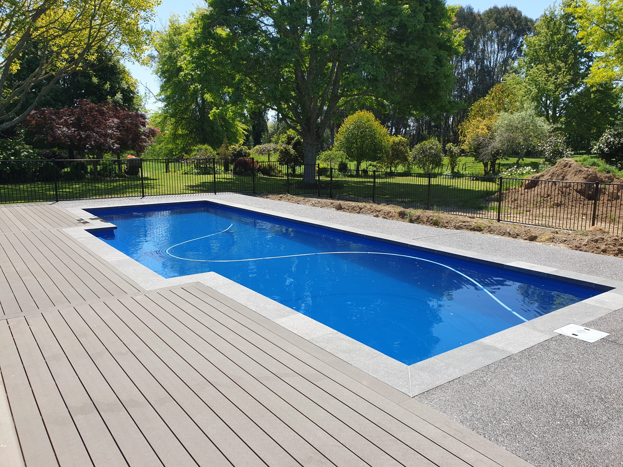 10 meter inground fibreglass swimming pool