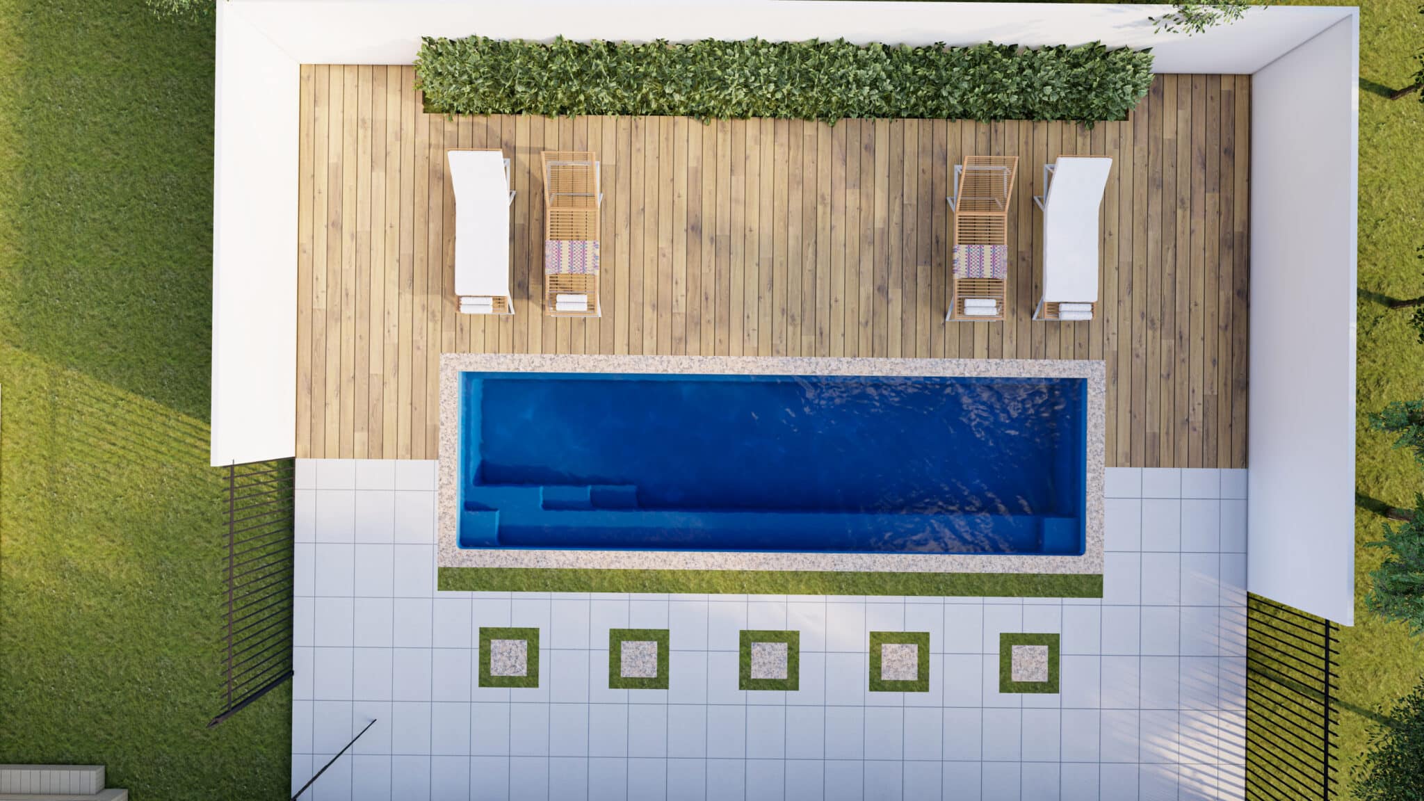 The Harmony: Principal Pools' Stylish Fiberglass Pool